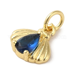 Colgante micropavé cubic zirconia de latón&nbsp;KK-R162-014A-G