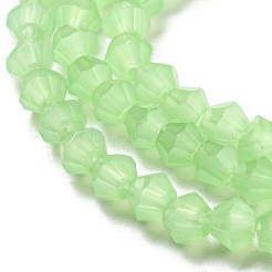Chapelets de perles en verre imitation jade&nbsp;EGLA-A039-J4mm-D01