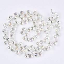 Chapelets de perles en verre transparente  &nbsp;GLAA-T006-14E