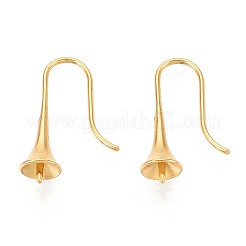 Crochets de boucles d'oreilles en acier inoxydable 304 avec placage ionique (IP)&nbsp;X-STAS-N108-30G