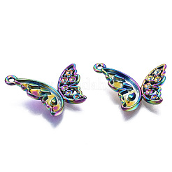 Pendentif en alliage de couleur arc-en-ciel sertis d'émail et de strass&nbsp;PALLOY-N163-138-NR