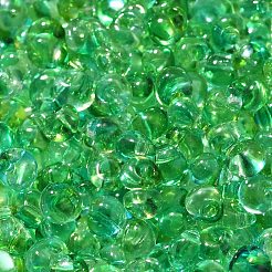 Transparente Einbrennfarbe Glas Saatperlen Perlen&nbsp;SEED-P006-02B-16