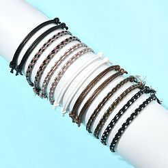 14 ensemble de bracelets en cordon de coton 7 couleurs pour hommes et femmes&nbsp;BJEW-FS00025-04
