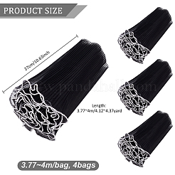 4 sachet de papier d'emballage en maille polyester pour bouquet de fleurs&nbsp;ORIB-BC0001-12A