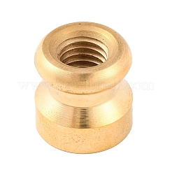 Cabezas de sello de latón con sello de cera redondo en tono dorado&nbsp;AJEW-S087-02G-11