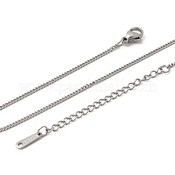 Collier à chaîne torsadée en acier inoxydable 304 de 12 mm (1.5 pièce) pour homme et femme&nbsp;NJEW-H093-17P-01