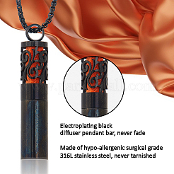 Collane per bottiglie di profumo in acciaio inossidabile&nbsp;NJEW-FH0001-22
