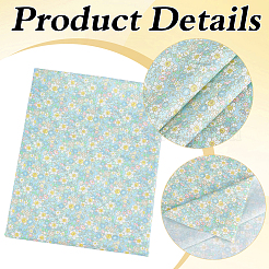 Tela de algodón con estampado de flores para prendas y manualidades&nbsp;DIY-WH0622-781C