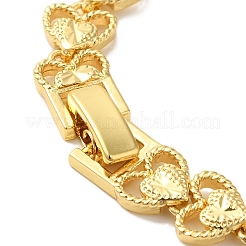 Gestellplattierte Messing-Gliederarmbänder&nbsp;BJEW-K258-01B-G