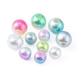 420 stücke 12 stil regenbogen abs kunststoff nachahmung perlenperlen&nbsp;OACR-FS0001-27