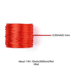 Cordones de cola de rata de satén de nailon de 30 m&nbsp;NWIR-YW0001-04-04