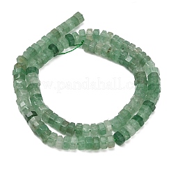 Natürliche grüne Erdbeere Quarzperlen Stränge&nbsp;G-G317-A08-3x6mm