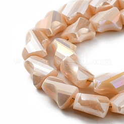 Chapelets de perles en verre électrolytique &nbsp;GLAA-G092-A-09