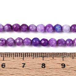 Chapelets de perles en jade blanc naturel teinté&nbsp;G-T139-4mm-60-11