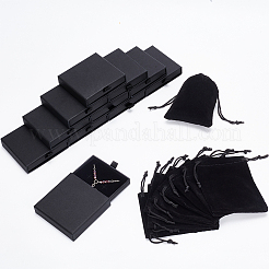 12 sacchetto rettangolare in velluto con coulisse per gioielli&nbsp;DIY-NB0008-85