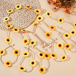 2 stücke 2 arten tuch blume hippie stirnband floral crown&nbsp;OHAR-CP0001-18B