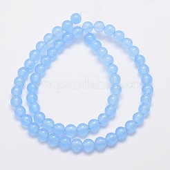 Natürliche und gefärbte Perle Malaysia Jade Stränge&nbsp;X-G-A146-6mm-A20