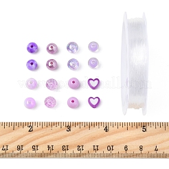 Set zur Herstellung von Schmuck zum Selbermachen mit lila Farbmotiven&nbsp;DIY-FS0008-79