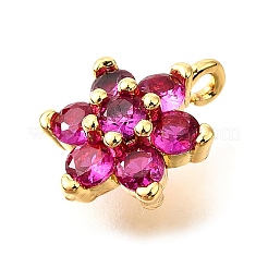 Pendentifs avec zircon cubiques à micro-pavés en laiton&nbsp;KK-D356-01A-G