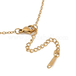 12 collana a catena con ciondolo inciso con carta dei tarocchi in acciaio inossidabile con costellazione&nbsp;PW-WG94DCE-07