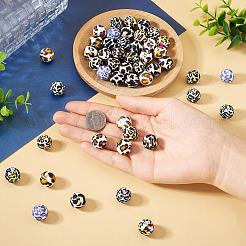 48pcs 12 couleurs perles de silicone&nbsp;SIL-TA0002-61B
