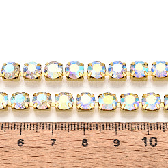 Chaînes en laiton avec strass&nbsp;CHC-T001-SS28-02G