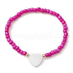 Set di braccialetti elasticizzati con perline di semi di vetro da 5 pz e 5 colori&nbsp;BJEW-MZ00127