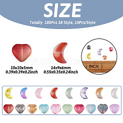 180 pièces 18 style galvanoplastie perle de verre transparente&nbsp;EGLA-TA0001-15