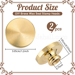 Têtes de tampons à cire vierges en laiton pour scrapbooking DIY&nbsp;DIY-WH0899-902B-03