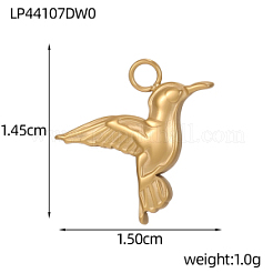 Pendentifs en acier inoxydable 304&nbsp;STAS-OY015-84G