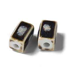 Perles en porcelaine manuelles&nbsp;PORC-L080-D09