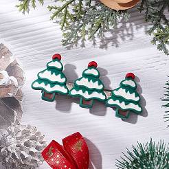 Haarspangen aus Harz mit weihnachtlichem Motiv und Krokodilklemmen&nbsp;PHAR-JH00113