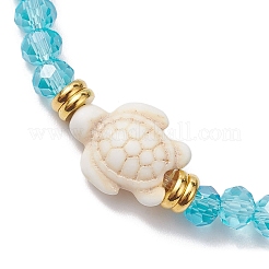 10 Uds. 10 estilos de pulseras elásticas empanizadas de arcilla polimérica hechas a mano y vidrio facetado&nbsp;BJEW-JB10259
