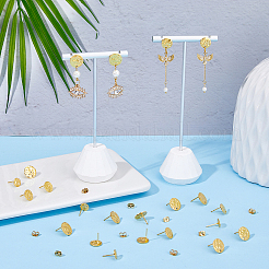 60 stücke 3 arten 304 edelstahl ohrstecker&nbsp;STAS-HS0001-38