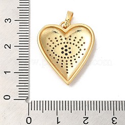 Estante de placas micro latón allanan colgantes de circonio cúbico&nbsp;KK-K377-37G