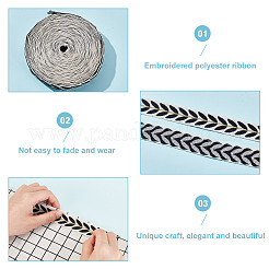 Environ 10.5~11 mètre de rubans jacquard en polycoton de style ethnique&nbsp;OCOR-GO0001-15E