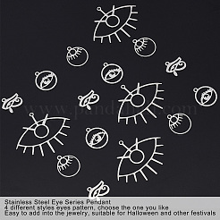 16 pendentif découpé au laser en acier inoxydable 201 de style 4&nbsp;STAS-UN0028-97