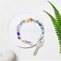 1 porte-clés en verre&nbsp;HJEW-SC0002-29
