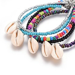 Glasperlen Charme Armbänder&nbsp;BJEW-JB04148