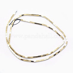 Electroplate non magnetici ematite sintetico fili di perline&nbsp;G-L489-A02