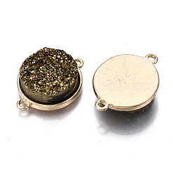 Natürliche druzy Achat verbindet Steckverbinder&nbsp;G-T131-86G