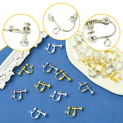 24 vite in ottone a 3 colori sui risultati dell'orecchino a clip&nbsp;KK-FS0001-44