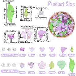 Kits de accessoires de fleurs en feuilles à faire soi-même&nbsp;DIY-PA0001-64B