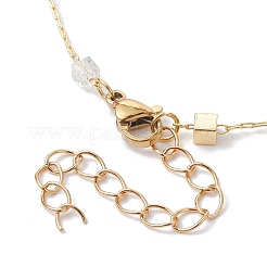 Realizzazione di braccialetti con catena a maglie in ottone cubico fatti a mano&nbsp;AJEW-JB01150-20
