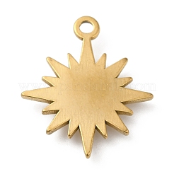 Pendentifs en acier inoxydable 304 plaqué or 18 carat véritable&nbsp;STAS-A084-23G-01