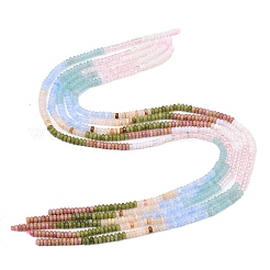 Opalit- und Wassermelonensteinglas&nbsp;G-Z135-C01-2x4mm