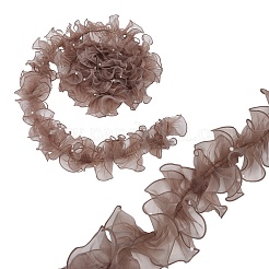 5 mètre de ruban de dentelle plissée en organza&nbsp;OCOR-PH0004-67A
