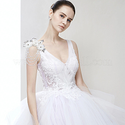 Blumen-Polyester-Ornamentzubehör&nbsp;DIY-WH0591-152
