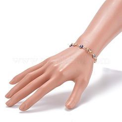 Pulseras de eslabones de latón&nbsp;BJEW-JB06178