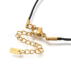 Colliers avec pendentif en forme de cœur en acier inoxydable 304 avec placage ionique (IP) pour femmes&nbsp;NJEW-F328-17G